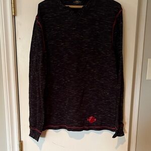 Harley-Davidson Black and Red Long Sleeve Tee